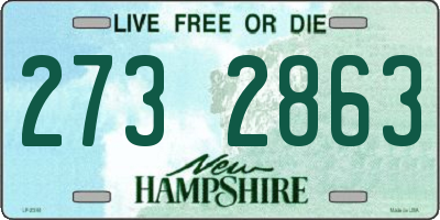 NH license plate 2732863
