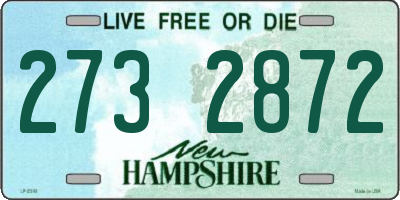 NH license plate 2732872