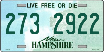 NH license plate 2732922