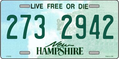 NH license plate 2732942