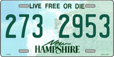 NH license plate 2732953