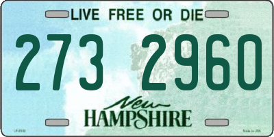NH license plate 2732960