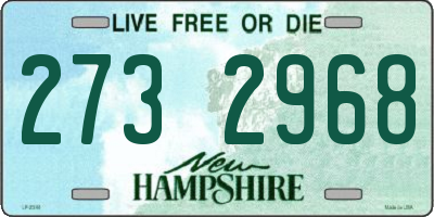 NH license plate 2732968