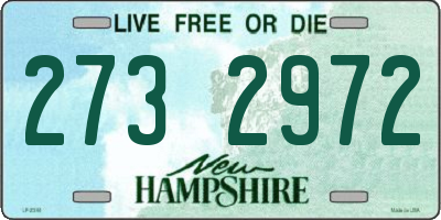 NH license plate 2732972