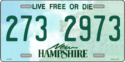 NH license plate 2732973