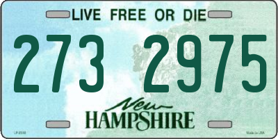 NH license plate 2732975