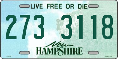 NH license plate 2733118