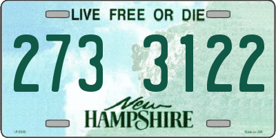 NH license plate 2733122