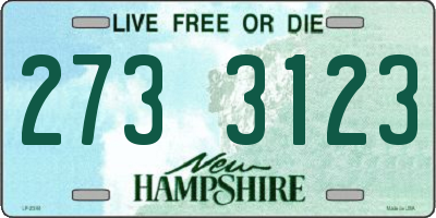NH license plate 2733123