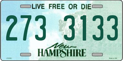 NH license plate 2733133