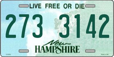 NH license plate 2733142