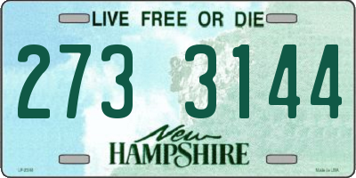NH license plate 2733144