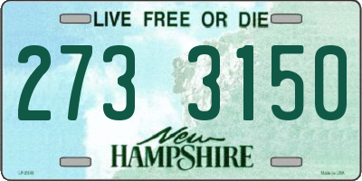 NH license plate 2733150