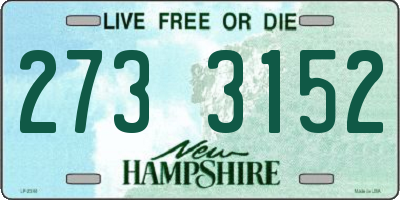NH license plate 2733152
