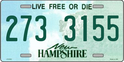 NH license plate 2733155