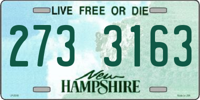 NH license plate 2733163