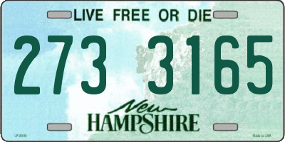 NH license plate 2733165