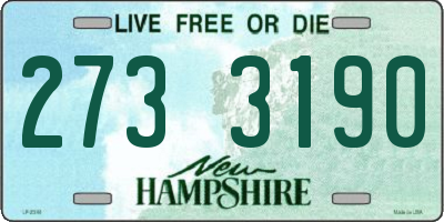 NH license plate 2733190