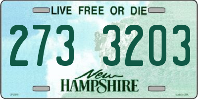 NH license plate 2733203