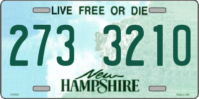 NH license plate 2733210