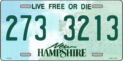 NH license plate 2733213