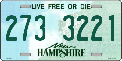 NH license plate 2733221
