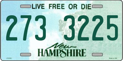 NH license plate 2733225