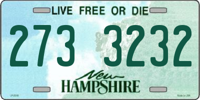 NH license plate 2733232