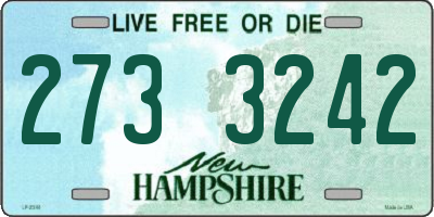 NH license plate 2733242