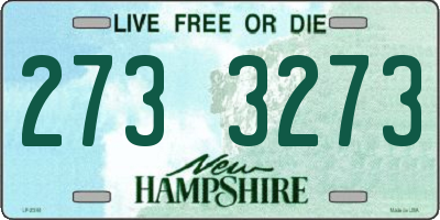 NH license plate 2733273