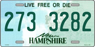 NH license plate 2733282