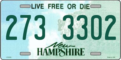 NH license plate 2733302