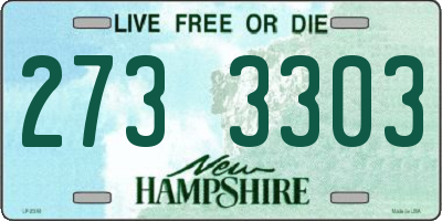 NH license plate 2733303