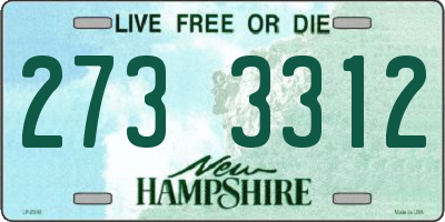 NH license plate 2733312