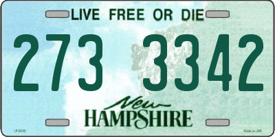 NH license plate 2733342