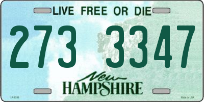 NH license plate 2733347