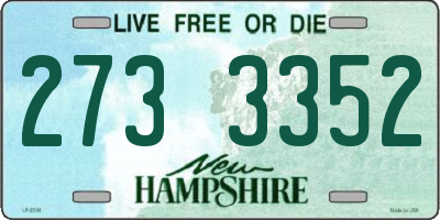 NH license plate 2733352
