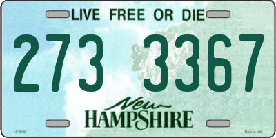 NH license plate 2733367