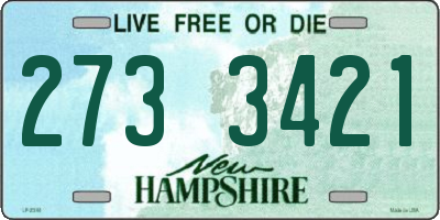 NH license plate 2733421