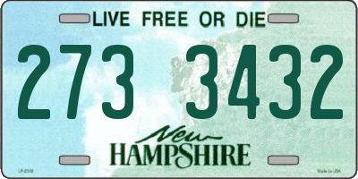 NH license plate 2733432