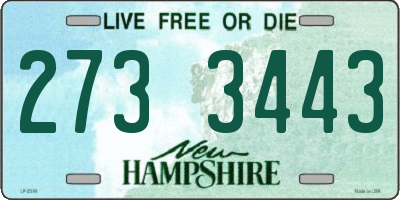 NH license plate 2733443