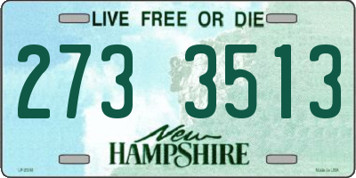 NH license plate 2733513