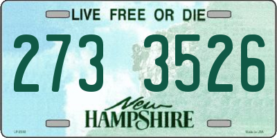 NH license plate 2733526