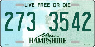 NH license plate 2733542