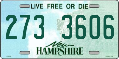NH license plate 2733606