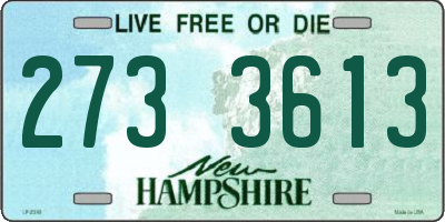 NH license plate 2733613