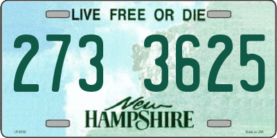 NH license plate 2733625