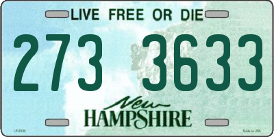NH license plate 2733633