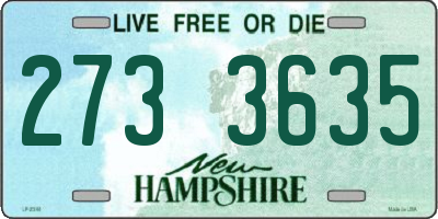 NH license plate 2733635