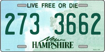 NH license plate 2733662
